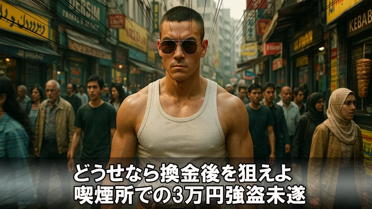 【考察】どうせならパチンコ換金後を狙えよ──ネットが嘲笑う、喫煙所での3万円強盗未遂という名の愚行